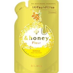 日本 &HONEY 蒂花子 无硅油 金木犀 金桂桂花 含羞草 保湿 护发素 补充装 350ml