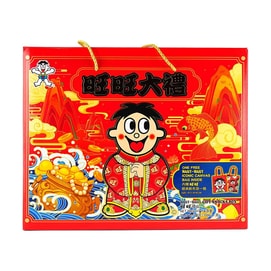旺旺 零食大礼包 内含雪饼仙贝米果小馒头浪味仙蛋卷果冻 1006g【附赠旺仔帆布袋】【年货礼盒】