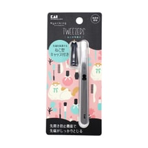 日本KAI贝印 Nyarming猫咪镊子 猫形尖端保护盖 1个装 轻巧夹持力强