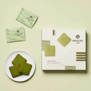 Green Tea Langue de Chat Cookie Gift Box 10 Pieces【Olive Young Best Seller】【Must-Buy Souvenirs】