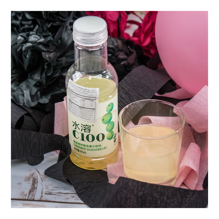 农夫山泉 水溶C100 青皮桔味 复合果汁饮料 445ml 3