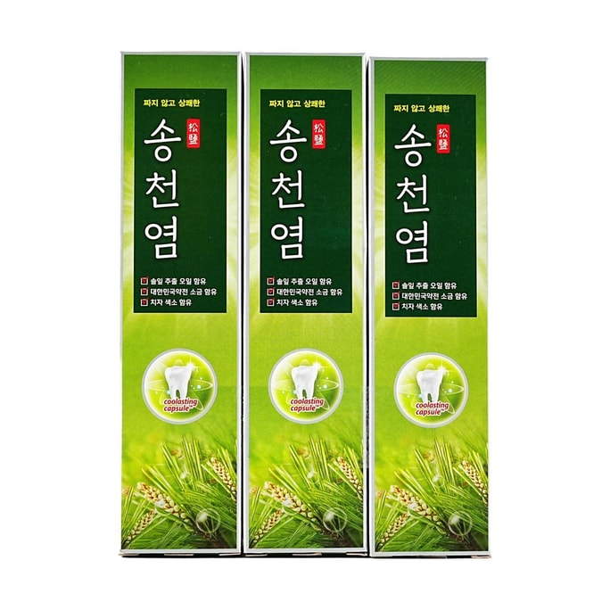 미디엄 쿨 래스팅 캡슐 치약 - 미백, 4.23oz (120g) 3개입