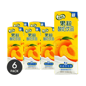 Fruit Yogurt  Peach Flavor 8.64 oz *6【6 Packs】
