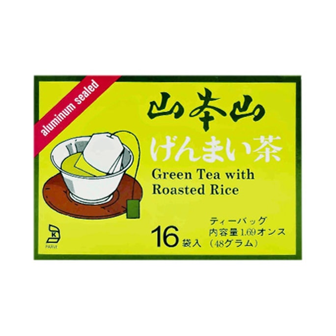 玄米茶ティーバッグ16袋入1.69oz