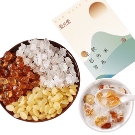 Peach Gum, soapberry, Rice and Snow Swallow Set, individual small packaging, 150g per box