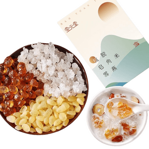 Peach Gum, soapberry, Rice and Snow Swallow Set, individual small packaging, 150g per box