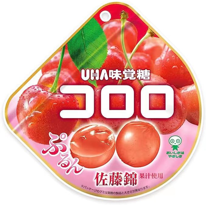 [일본 직배송] UHA 우하미카케 캔디 올 천연 과일 구미 기간한정 사토니시키 체리맛 40g