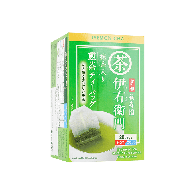 IYEMON CHA Japanese Tea Matcha Blend Sencha 20pcs 40g