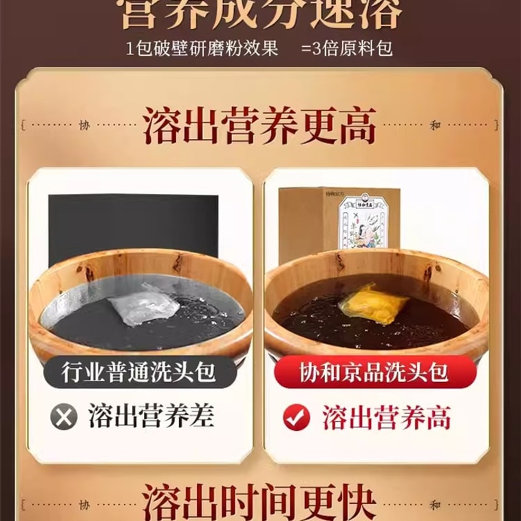【中國直郵】 協和京品 坐月子洗頭藥包 中藥包艾葉泡腳泡澡產婦產後調理神器艾草調理全身 300g/盒 3