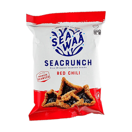Seacrunch Rice-Wrapped Seaweed Snacks,Red Chili Flavor ,1.58 oz【Vegan Gluten Free】