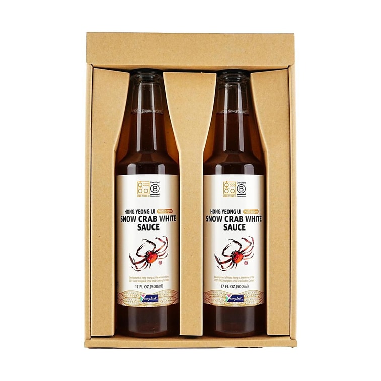 붉은 눈게 흰살 생선 간장 선물 세트, 16.91fl oz * 2 4