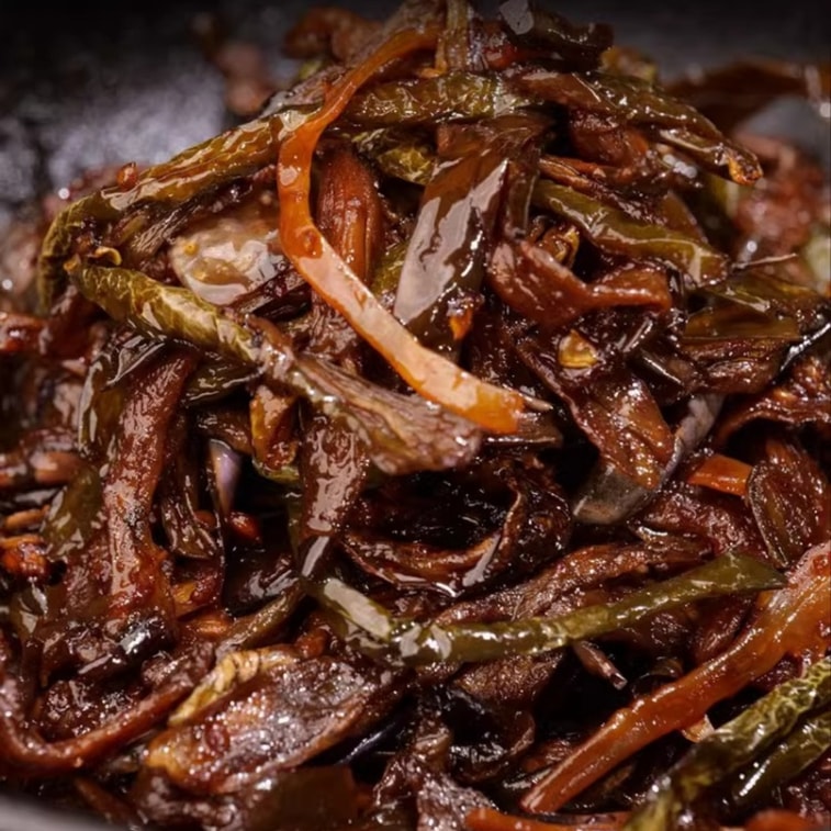 [중국 직배송] 금강산 가지볶음, 건고추, 중국 동북부 연변산 한국식 절임야채, 245g x 1봉지 3