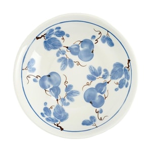 8 - Inch Round Plate with Japanese - style Design, from Auspicious Fortune and Blessing Tableware,8.2*8.2*2in