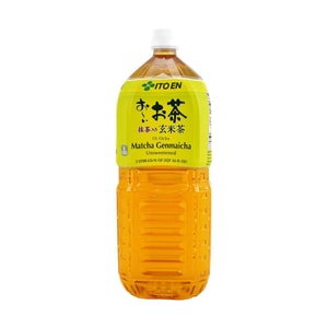 日本ITO EN伊藤园 无糖抹茶玄米茶 糙米茶饮料 大瓶装 2L【0糖0脂0卡】