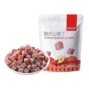 Yogurt hawthorn cubes 108g [A faint milk aroma] [The texture is soft and glutinous.]