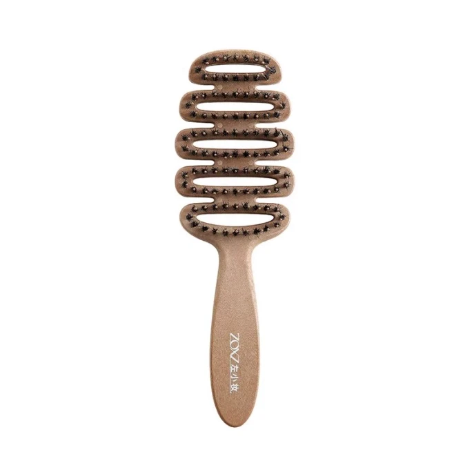 Left Small Makeup Songta Pig Mane Fluffy Hair Care Comb 100 Holes 1 Handle Smooth Fury Without Pulling Scalp Massage Smo