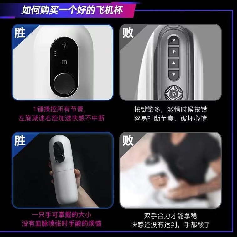 【中国直邮】网易春风 黑洞全自动伸缩飞机杯自慰器 成人情趣用品 3