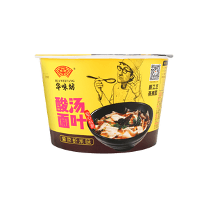 Sour Soup Noodle Sheets -Instant Noodles ,Shrimp & Seaweed Flavor, 3.88 oz