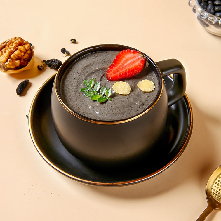 선양산 [글로벌 굿씽즈 페스티벌] 블랙 너리싱 파우더: 검은콩, 구기자, 검은깨 (7팩/봉지) [사은품 증정] [저칼로리 다이어트] 저온 조리 고식이섬유 간편 아침 식사 대용 3