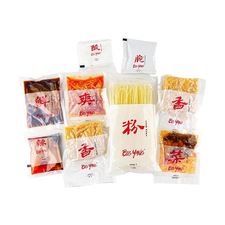 류저우 뤄쓰펀 - 가공 쌀국수, 튀긴 건두부 추가, 13.2 oz【 광시 특산품】 3
