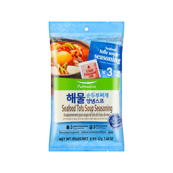 シーフード豆腐スープ調味料、1.48オンス