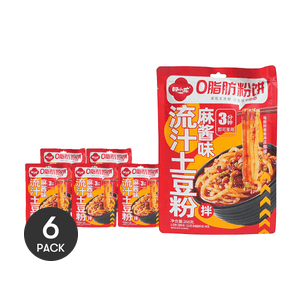 【超值6包装】田小花 0脂肪 肥汁土豆粉 拌粉 麻酱味 268g*6