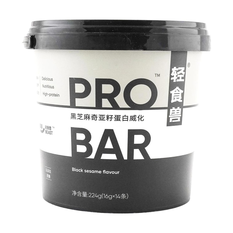 バレルパックド プロテインウエハースバー 高繊維 食事代替クッキー 黒ごまチアシード風味 14本入り【タンパク質3.9g】 4