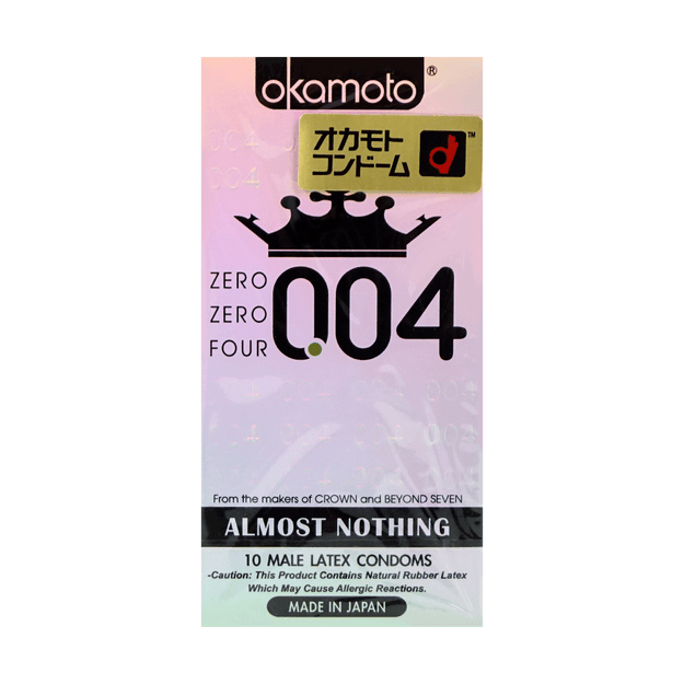 商品详情 - 日本OKAMOTO冈本 004系列 安全避孕套 10个装 包装随机发送 - image  0