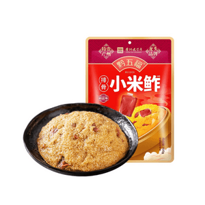 Guizhou Wufu Xiaomi Yellow Glutinous Guizhou Specialty Pork Rib Pepper Salt Flavored Rice 400g * 1 Bag