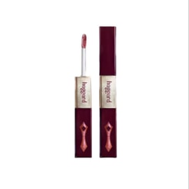 Double - ended Lip Glaze Blurred Matte with Fine Shimmer and Glass Finish #01#Poet And Sixpence Pink Coffee Color 4.2g