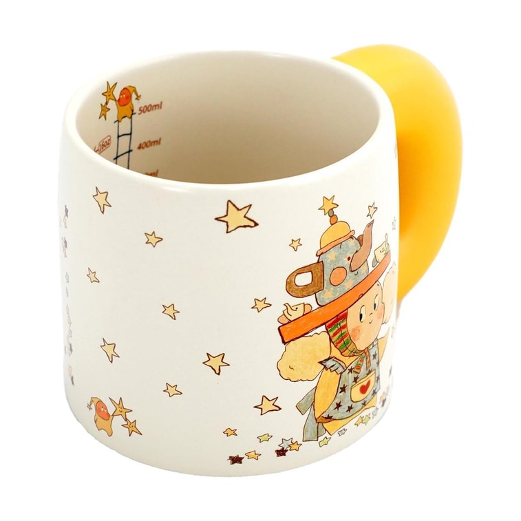 川島屋 星星人插畫聯名馬克杯 陶瓷杯 黃色神燈 580ml 7