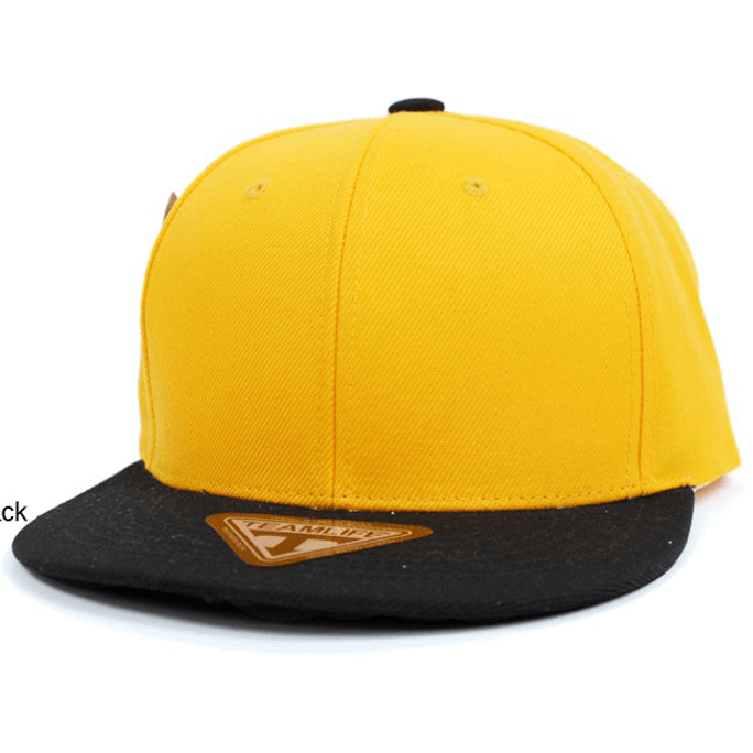 Teamlife Bill Snapback Cap Yellow Black 