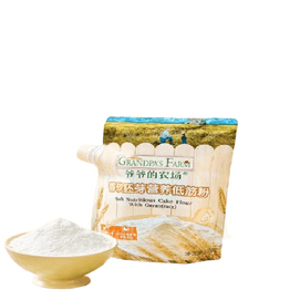 【中国直邮】 爷爷的农场 低筋胚芽面粉 蒸馒头家用烘焙蛋糕粉松饼500g/袋