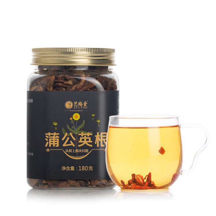 中国直邮 艺福堂新品蒲公英根茶烘焙泡水代用花茶180g装 亚米