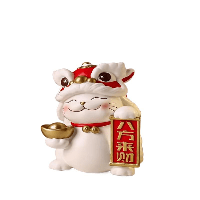 Beihanme Lion Dance Money-Bringing Cat Figurine * 1 piece