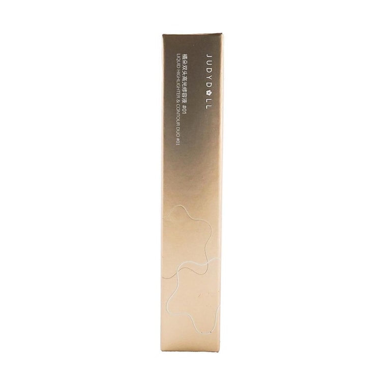 JUDYDOLL橘朵 雙頭高光修容棒 液體霧面高光修容 4.8g #01 冷膚色 藍粉光+灰棕陰影 10