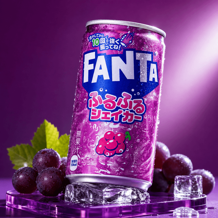 COCA-COLA ファンタふるふるシェイカーグレープソーダ 6.08 fl oz