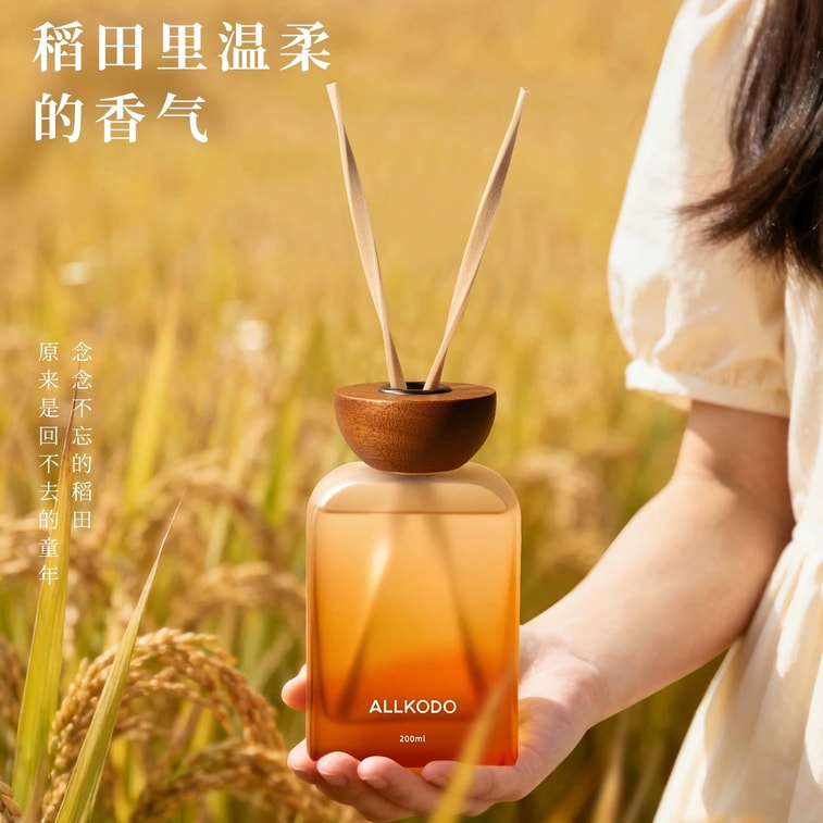 Rice Field Aroma Reed Diffuser (Flameless) (200 ml, lasts approx. 60–90 days) 4