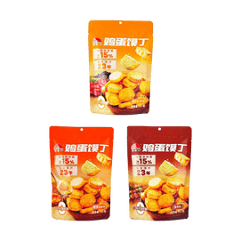 新家 雞蛋饃丁 小饃片 燒烤風味 65g【雞蛋添加>15%】【 0反式脂肪酸】【養胃早餐】