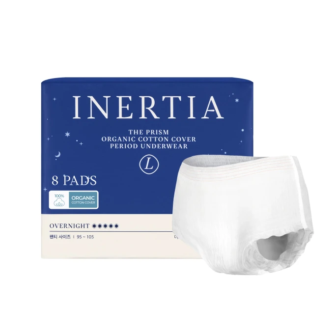 The Prism Organic Cotton Period Underwear Overnight Protection L 8pcs