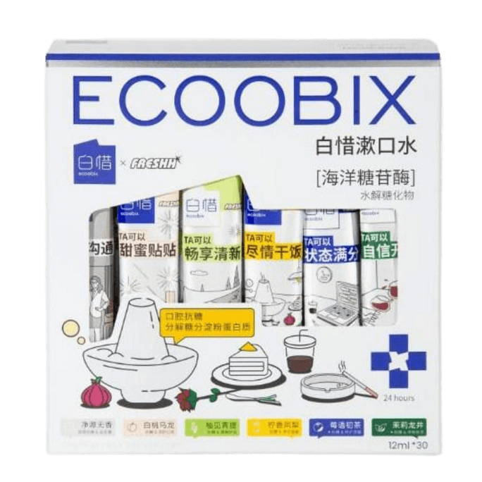 Portable mouthwash strips mixed flavors 12ml*30