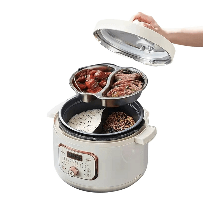 Demaxi Multi-Functional Pressure Cooker with Dual Pots 4.5L
