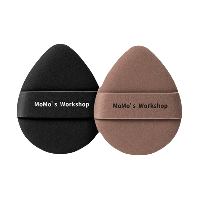 MOMOSWORKSHOP毛吉吉 绷带TATAMI粉扑 气垫粉底液专用美妆蛋定妆 #黑棕 混合装