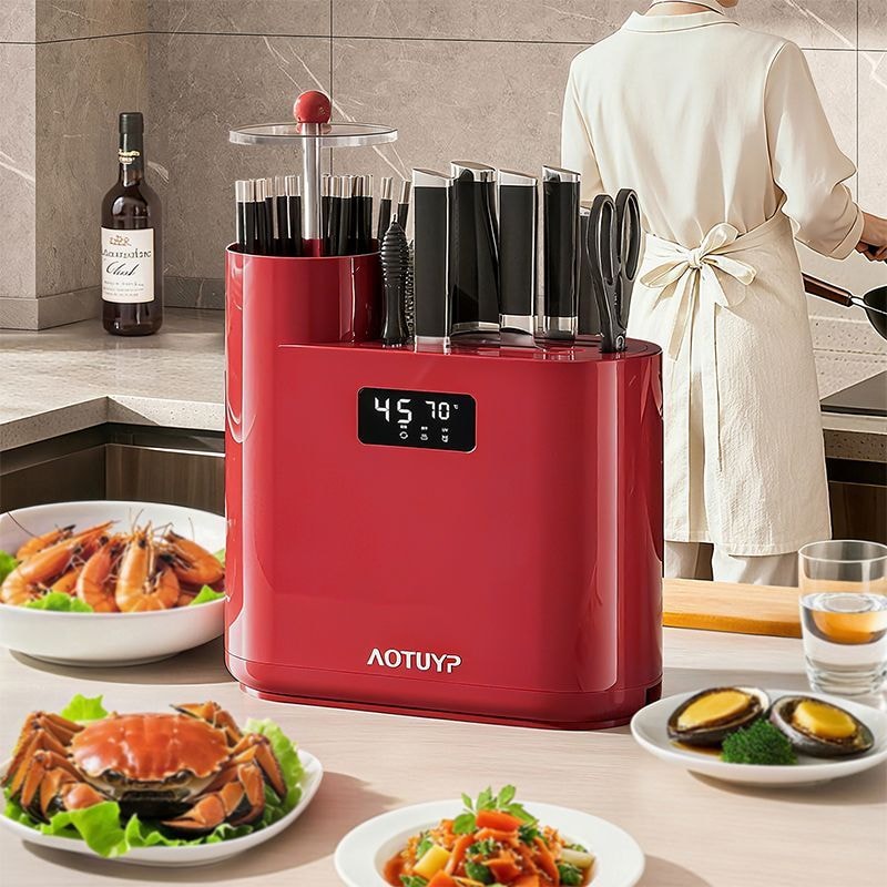 【中国直邮】  小米有品 厨房刀筷消毒烘干器 小型多功能刀具砧板收纳架 家用筷笼 一台 白色