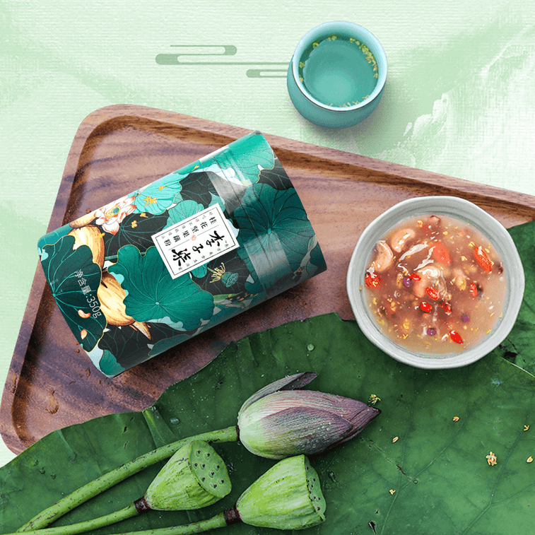 李子柒 每日桂花堅果藕粉羹 350g *2【2份超值裝】【沖泡即食早餐代餐】 7
