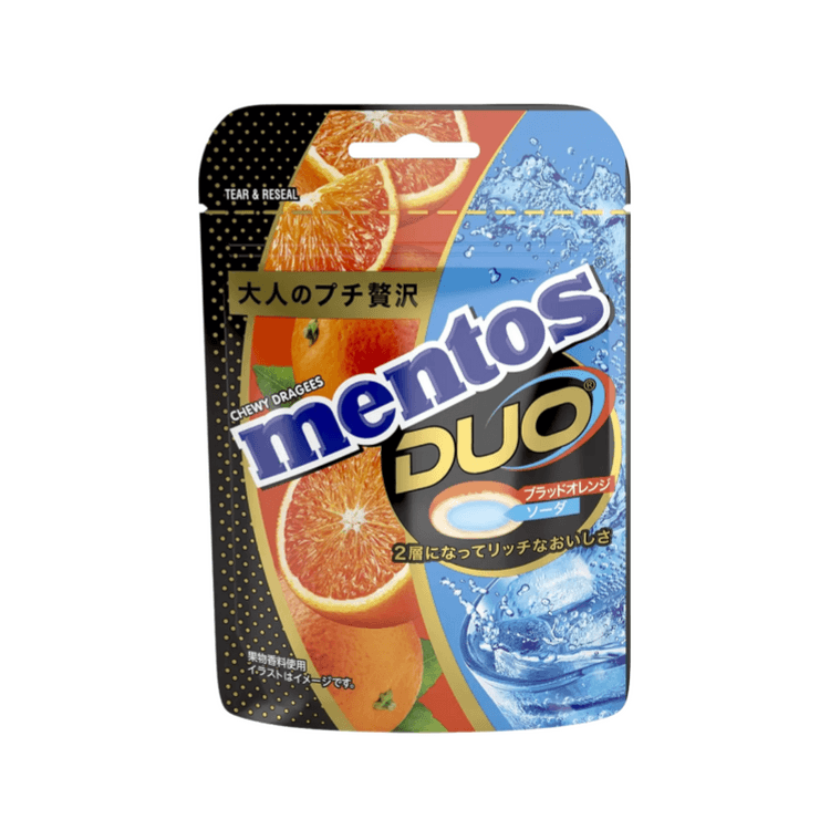 Mentos DUO Blood Orange & Soda candy 45g - Yami.com
