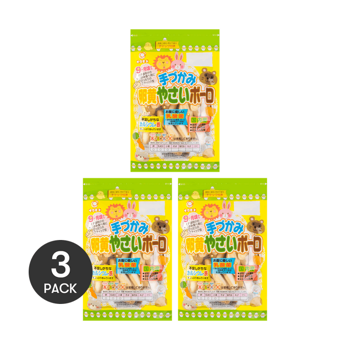【Value Pack】Tezukami Ranoh Yasai Boro 60g*3 9M+
