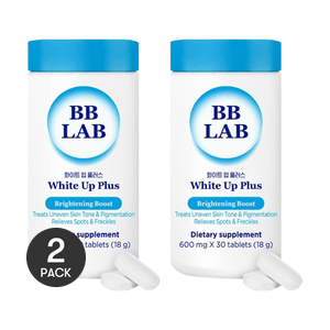 White Up Plus Brightening Boost With Vitamin C, Niacin & Biotin, 30 Tablets, 0.63 oz *2【2 Packs】