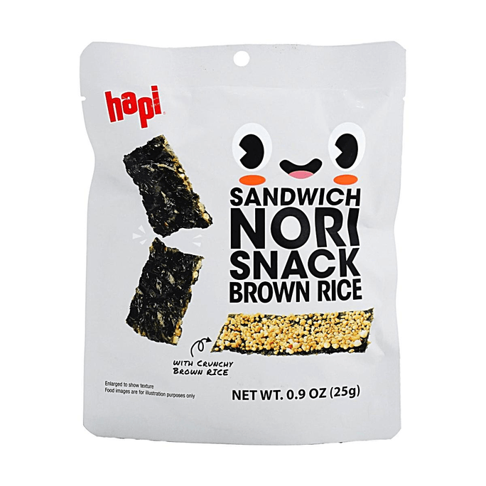 韩国HAPI 海苔糙米夹心脆 原味 25g