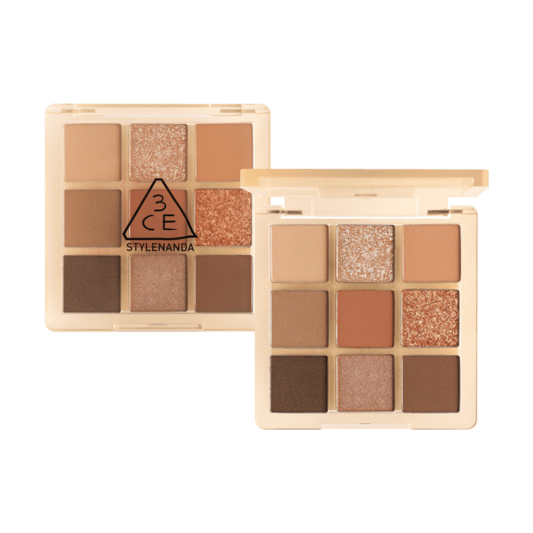 韩国3CE 九宫格9色多功能眼影盘 哑光碎钻珠光多用盘 #Butter Cream 黄油盘 暖棕曲奇 8.5g 【小红书推荐 奶欲千金】 3